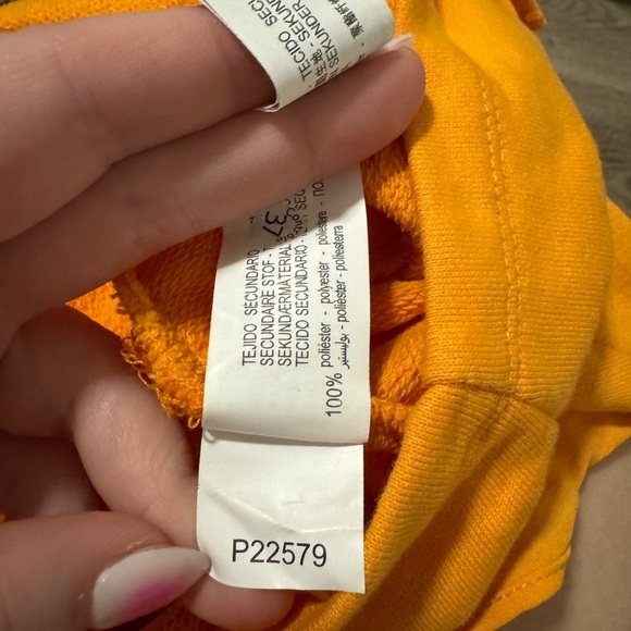 Zara Ruffle Tiered Layered Long Sleeve Crop Top Orange Women’s Small Sweater - Picture 7 of 11